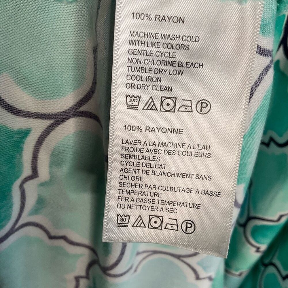 Tommy Bahama Dress Women's Size Large Hi Low Mumbai Medallion Maxi Coastal Artsy - Picture 9 of 12